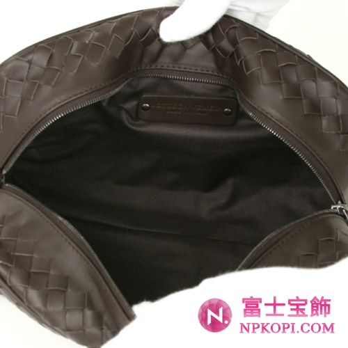 Bottega Veneta/ボッテガ・ヴェネタ カーフレザー セカンドバッグ ダークブラウン 174361V46512040